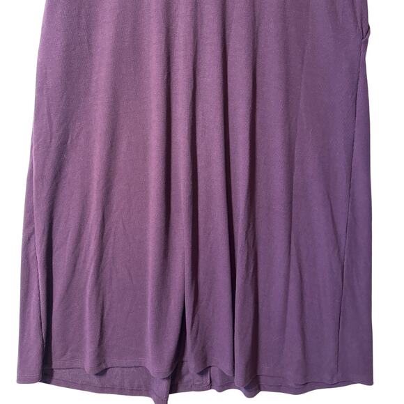 Torrid Ribbed Knit Button Front Detail Midi Dress Sz 3X Burgundy Pockets Stretch - Picture 10 of 13